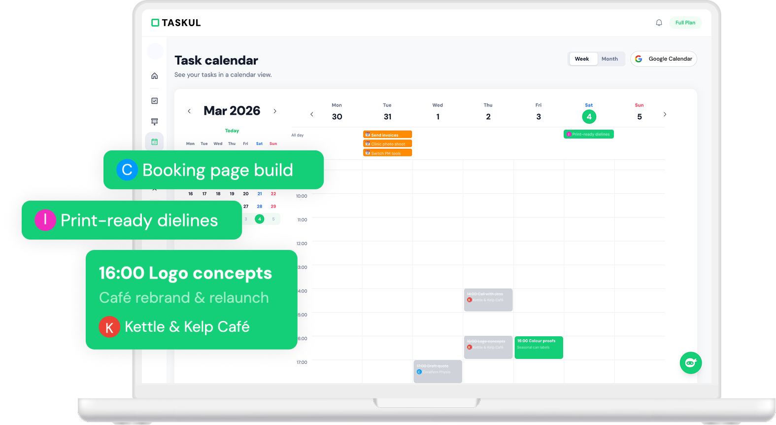 Google Calendar sync