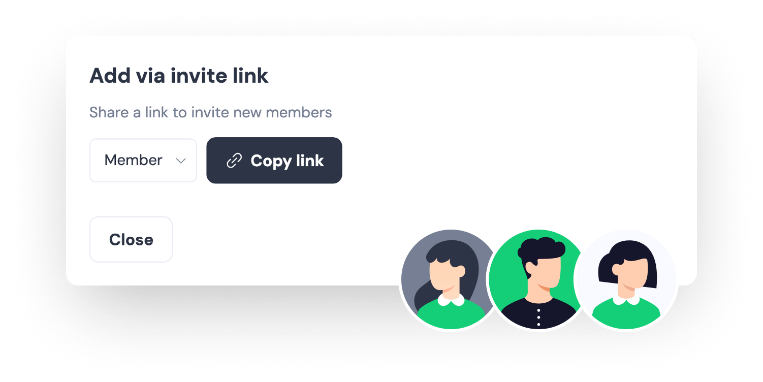 Inviting a partner to a project