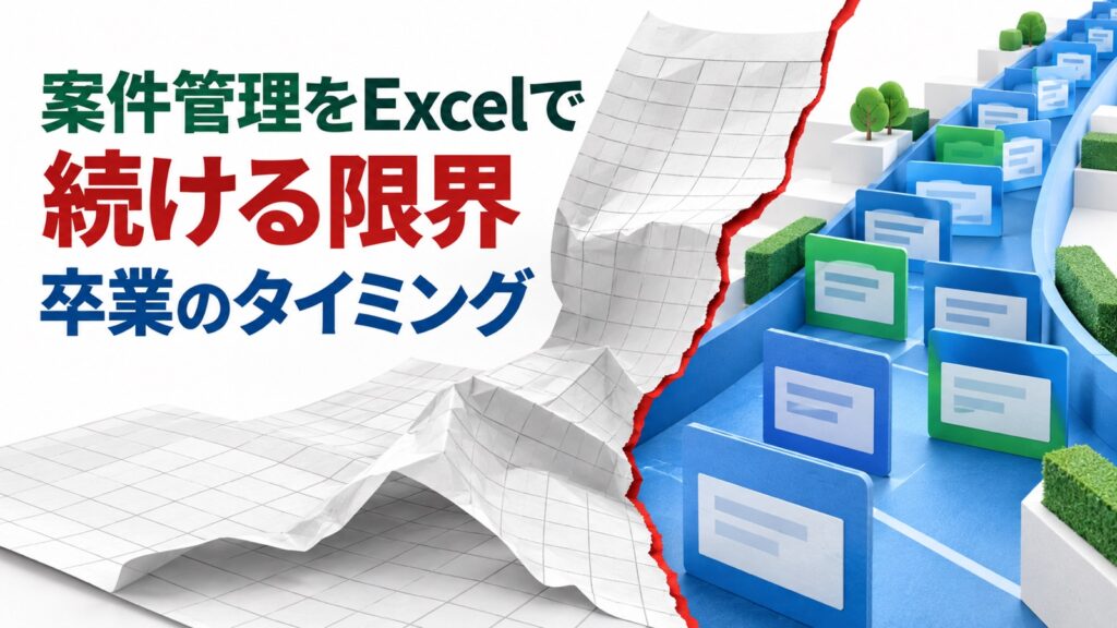 案件管理をエクセルでやる限界｜卒業すべきタイミング