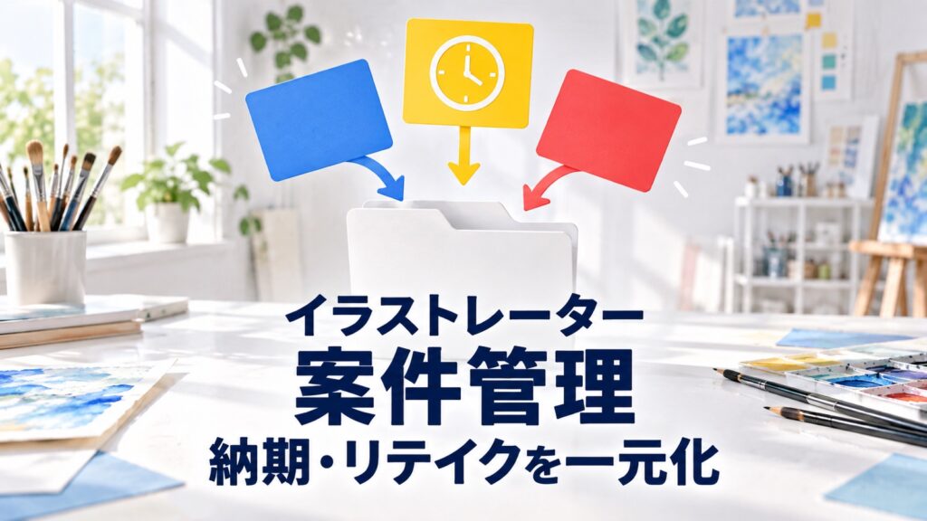 イラストレーターの案件管理術｜納期とリテイクを一元化