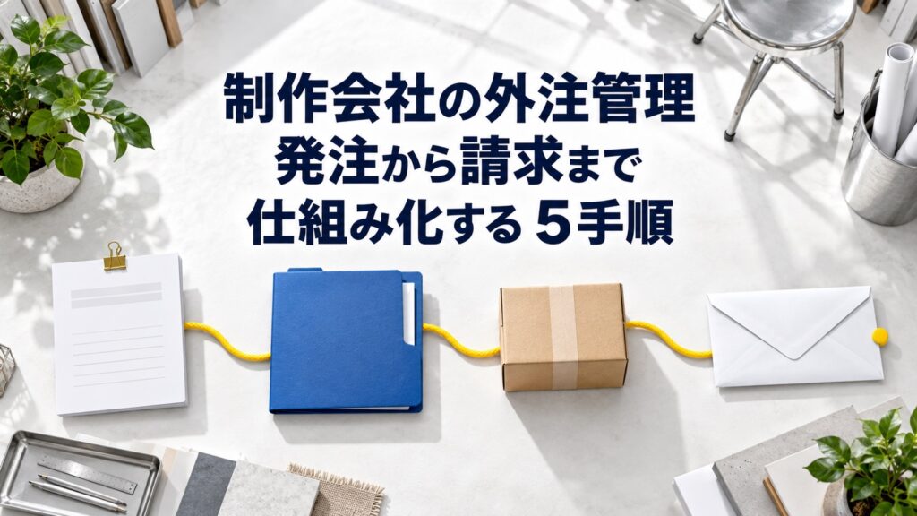 制作会社の外注管理術｜発注から請求まで仕組み化する5手順