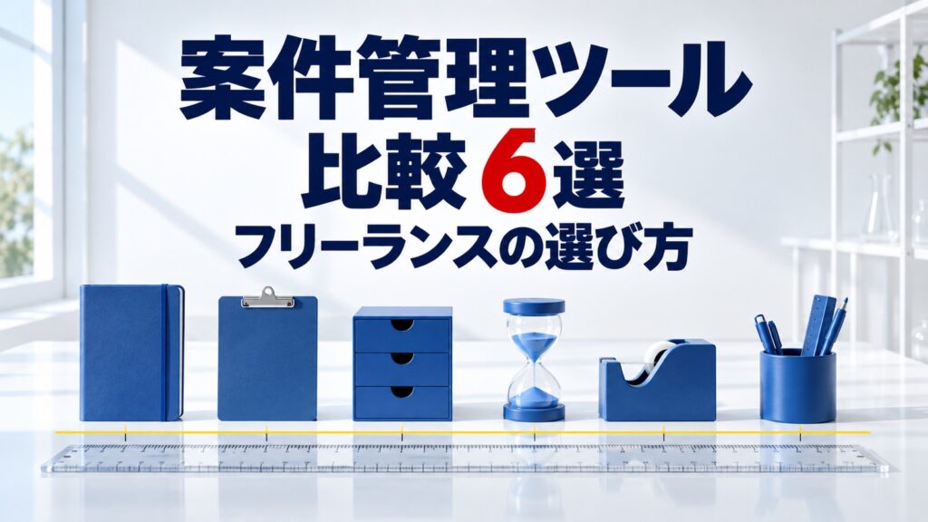 案件管理ツール比較6選｜フリーランスが選ぶ基準