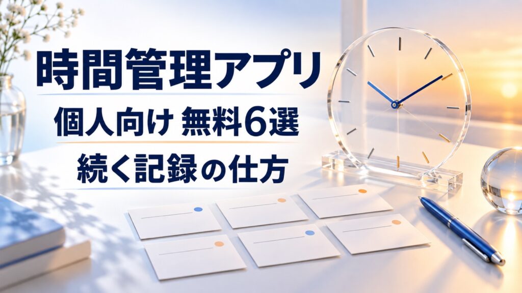 時間管理アプリ無料6選｜個人の作業時間を記録して時給を出す