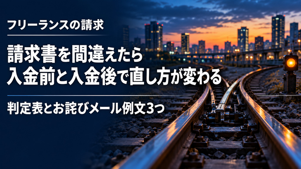 請求書を間違えたときの再発行｜入金前・入金後の直し方とお詫びメール例文3つ
